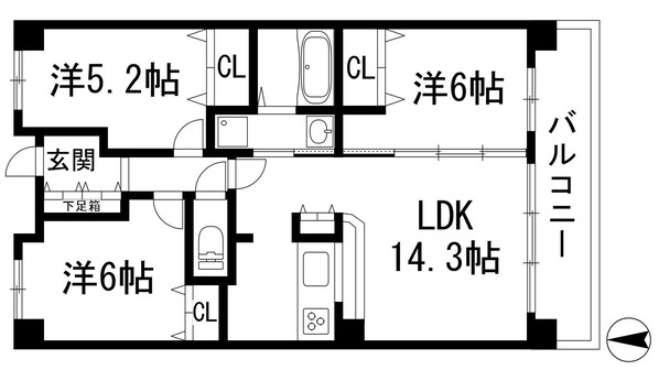 KDX宝塚レジデンスの物件間取画像